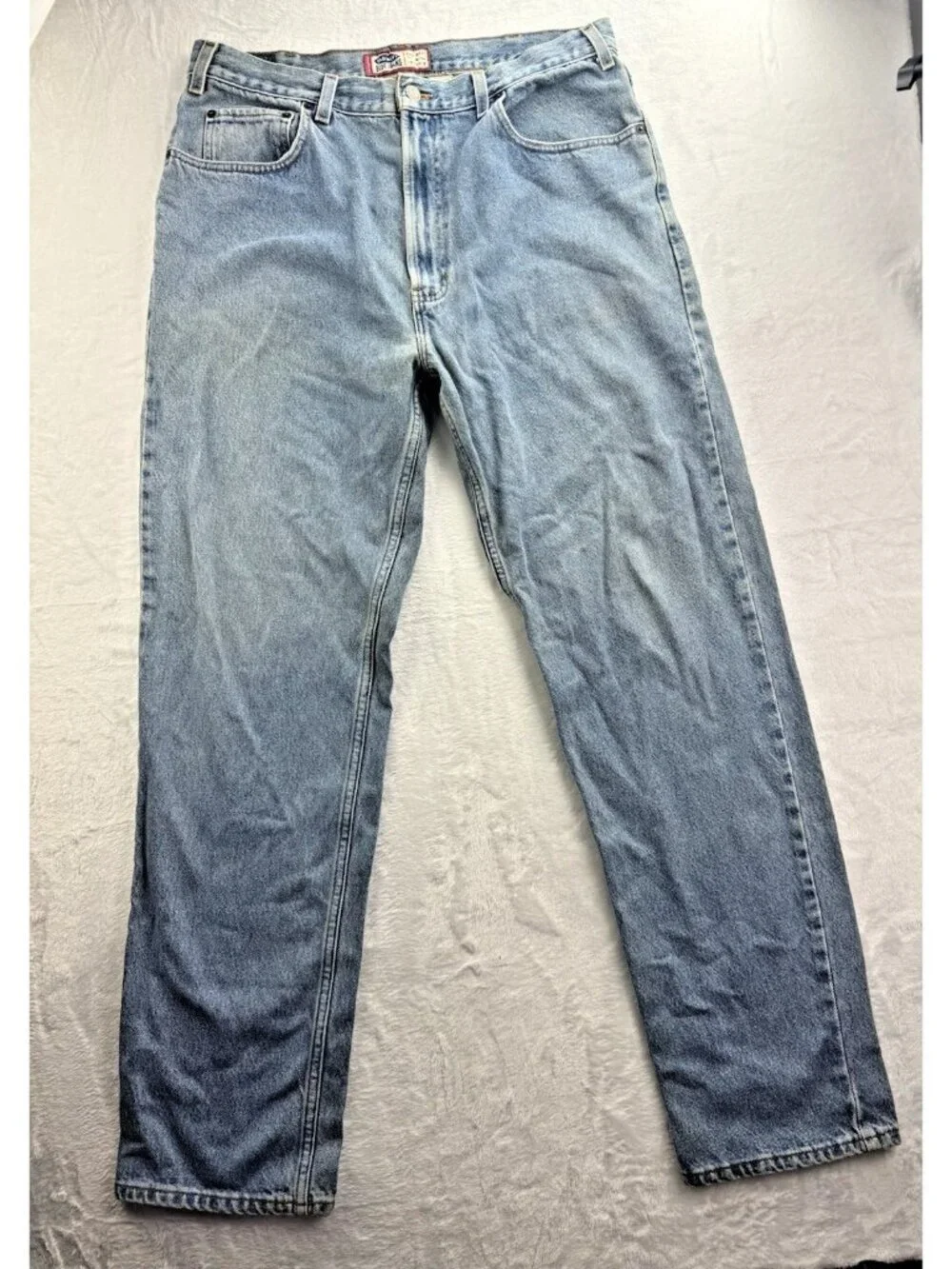 Old Navy Size 38x34 Mens Jeans Relaxed Fit (Actual Inseam 33.5) Light Wash